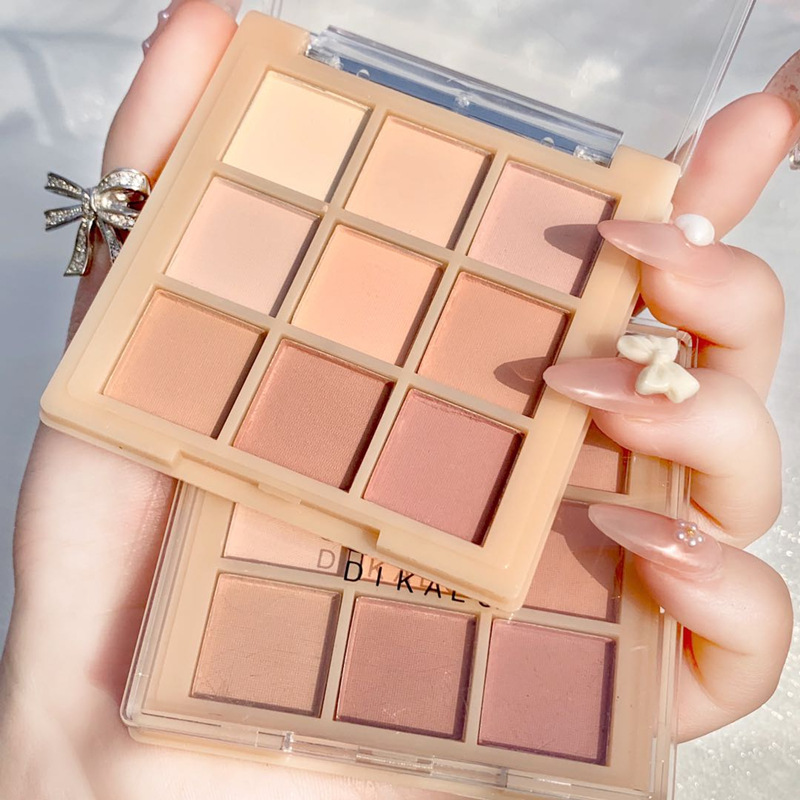 Dikalu Transparent 9 Complete Color Matte Eyeshadow Palette Dear Nude Ins Super Best-Selling Makeup Internet Celebrity Live