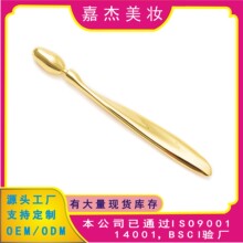 跨境热卖眼部眼霜按摩棒金属化妆品美妆工具面霜挖勺羽毛形美容棒
