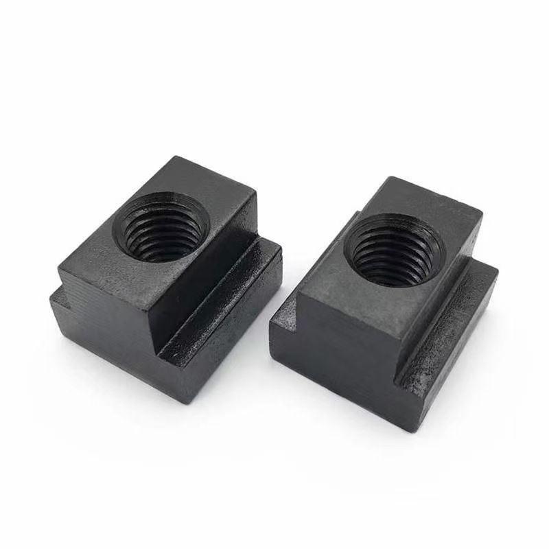 8级发黑 T型螺母 45钢热处理 t型槽压板螺母 10-24MM 英3/8-1“