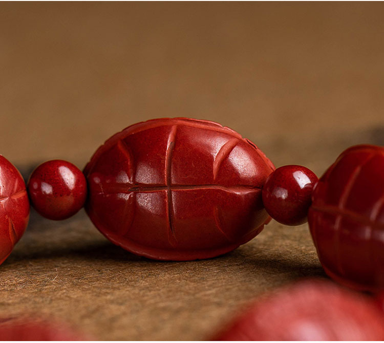 原矿帝王砂富甲一方手串男女款本命年手链高含量朱砂招财护身符