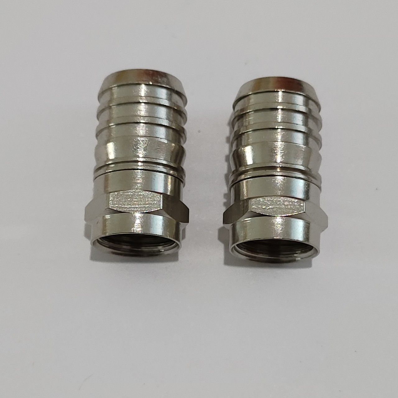 直销全铜英制-5冷压头 rg6冷压头-5f头 分支分配器接头连接器