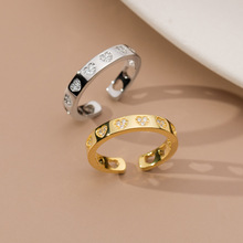 纳兰 s925纯银爱心镶钻戒指ins风高级感气质心形手饰品女R01575