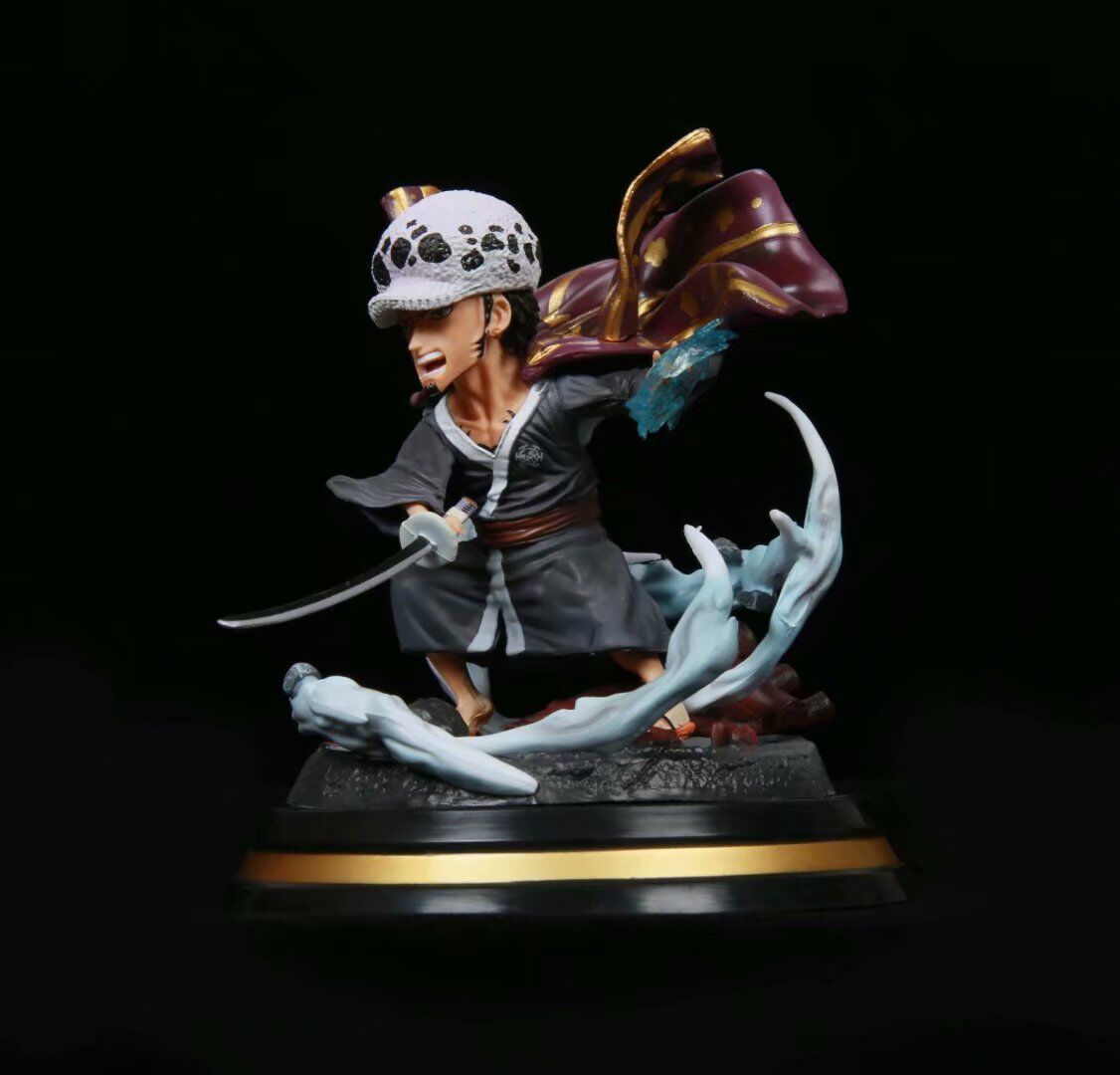 海贼 七武海 罗 q版 特拉法尔加 手办场景雕像 模型盒装摆件公仔