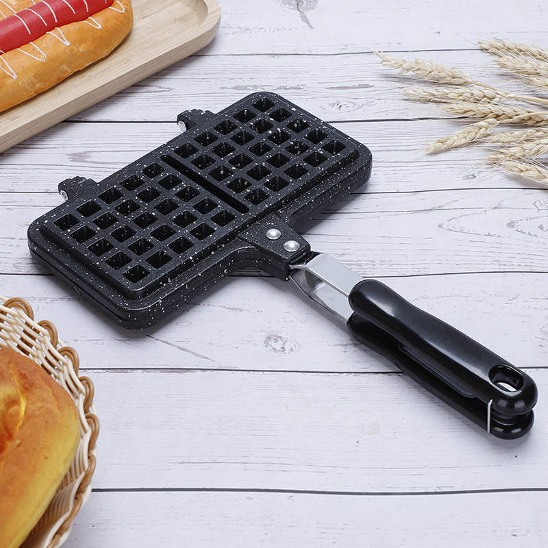 Non-Stick Waffle Mold Double-Headed Waffle Pan Baking Pan Double Waffle Pan