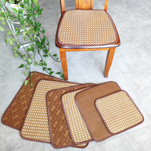 夏季木草椅子垫餐椅垫透气防滑办公室椅垫凳子坐垫方形夏凉垫椅垫
