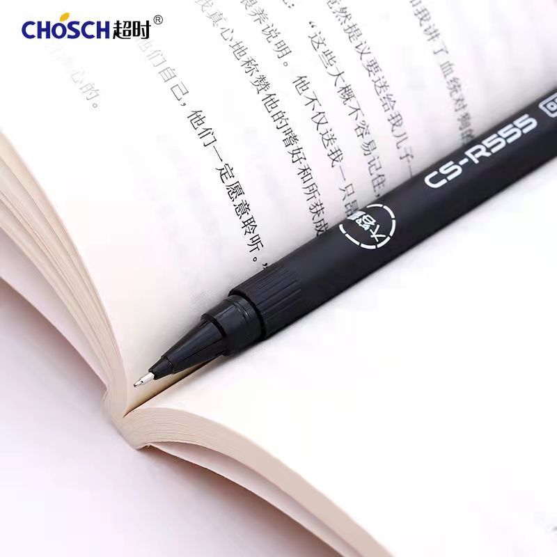 Timeout R555 Ballpoint Pen Large Capacity 0.5mm Quick-Drying Pen Student Water-Based Sign Pen Examination Exclusive Gel Pen