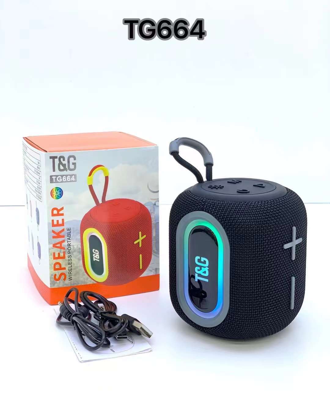 tg664 new bluetooth speaker portable subwoofer outdoor portable wireless high sound quality small speaker home colorful