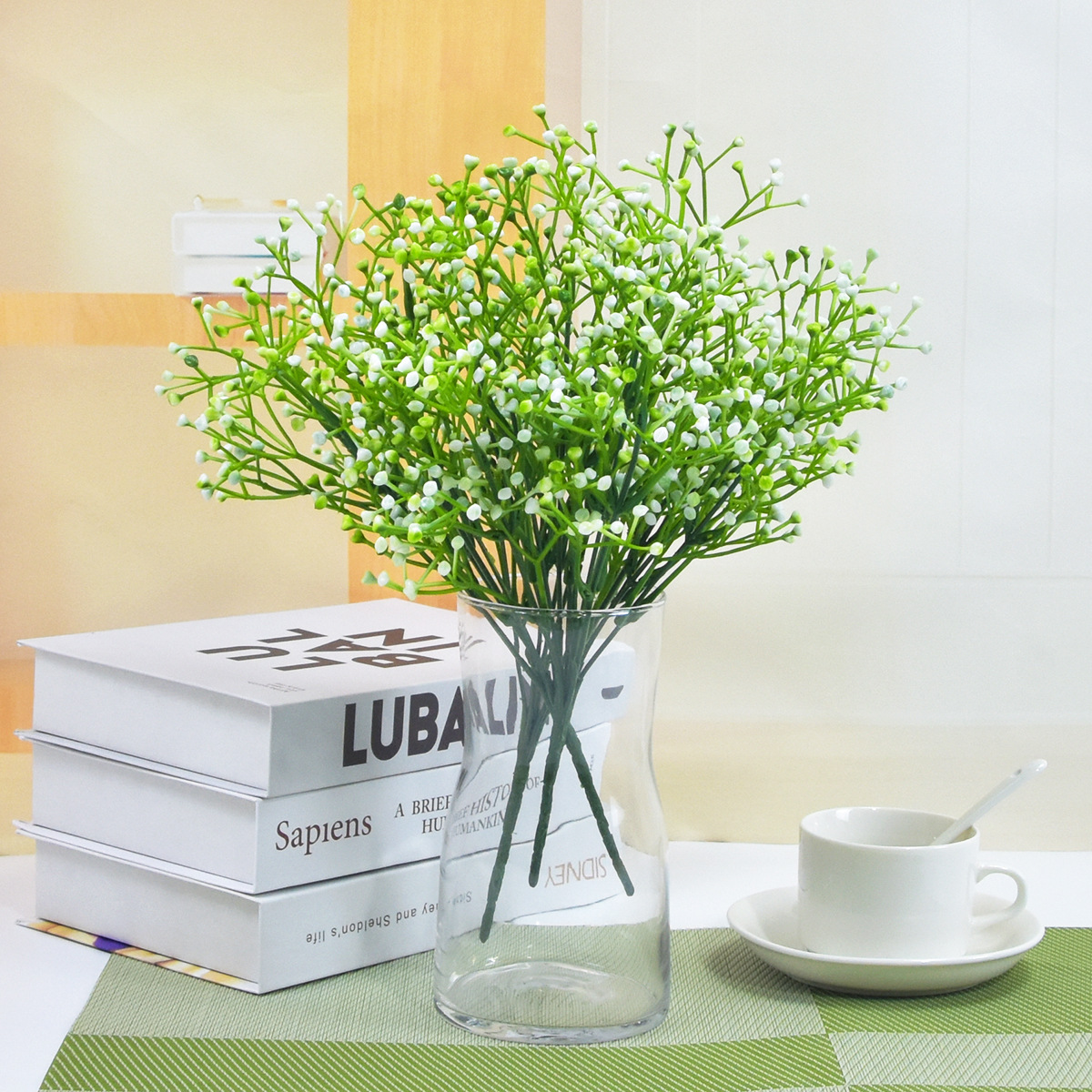 满天星绿植假花仿真花塑料花草软装工程植物墙家居装饰外贸工艺品