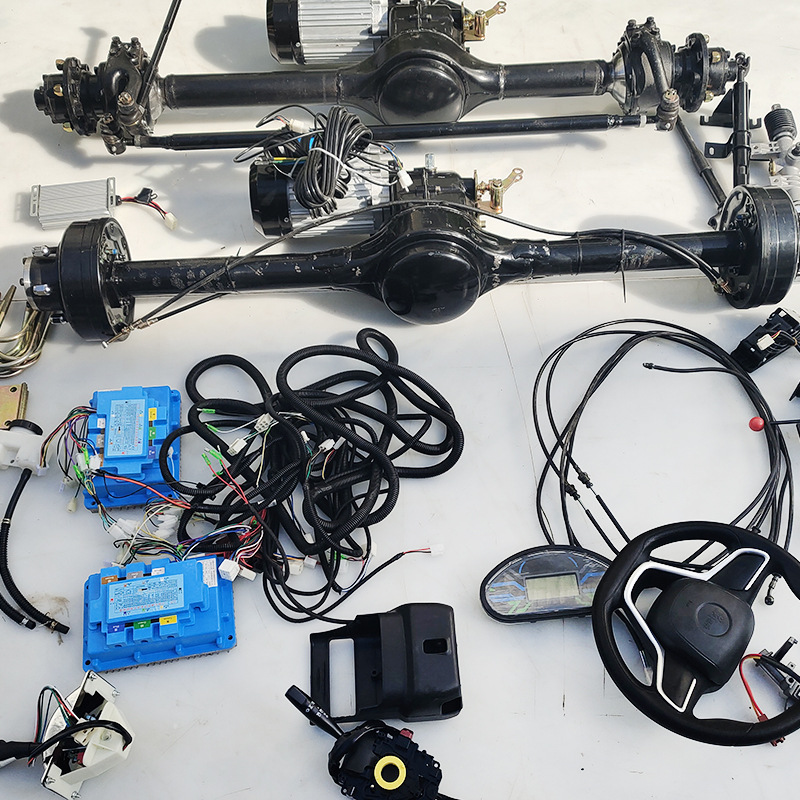 前后驱动重型套装定制电动四轮车配件 前后桥总成重型转向驱动