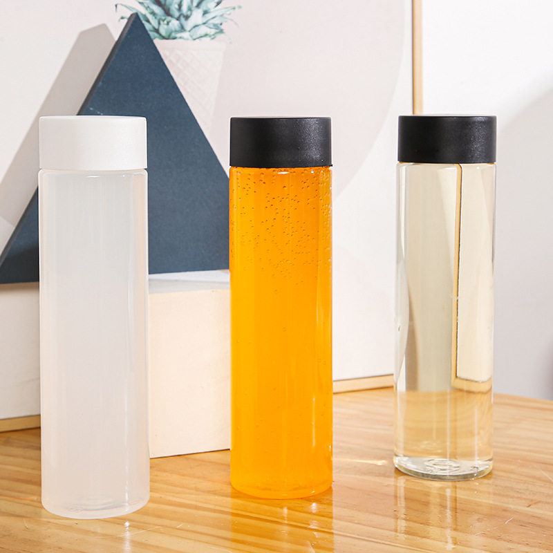 圆口耐高温饮料奶茶瓶pp透明果汁饮料瓶磨砂冷饮果汁饮料饮品杯