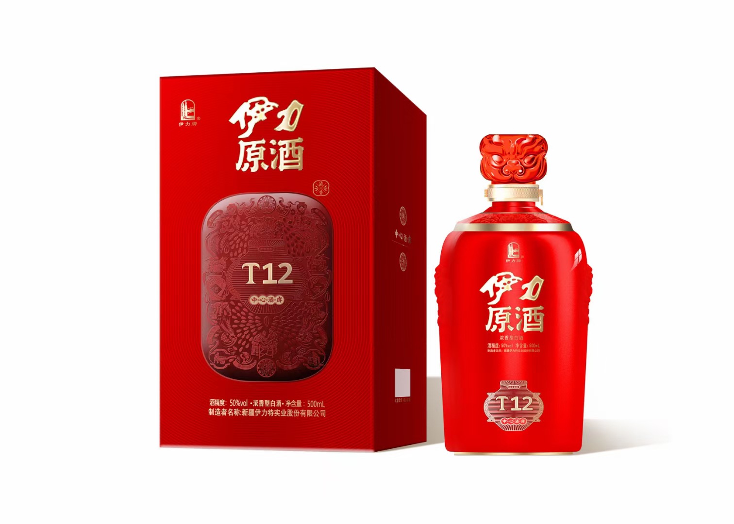新疆白酒伊力原酒t12(12年)1*6*500ml