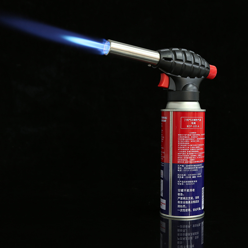 New Flame Gun Pig Hair Burner Card Type Gas Rush Igniter Household Welding Gun Kitchen Barbecue Baking Flamer