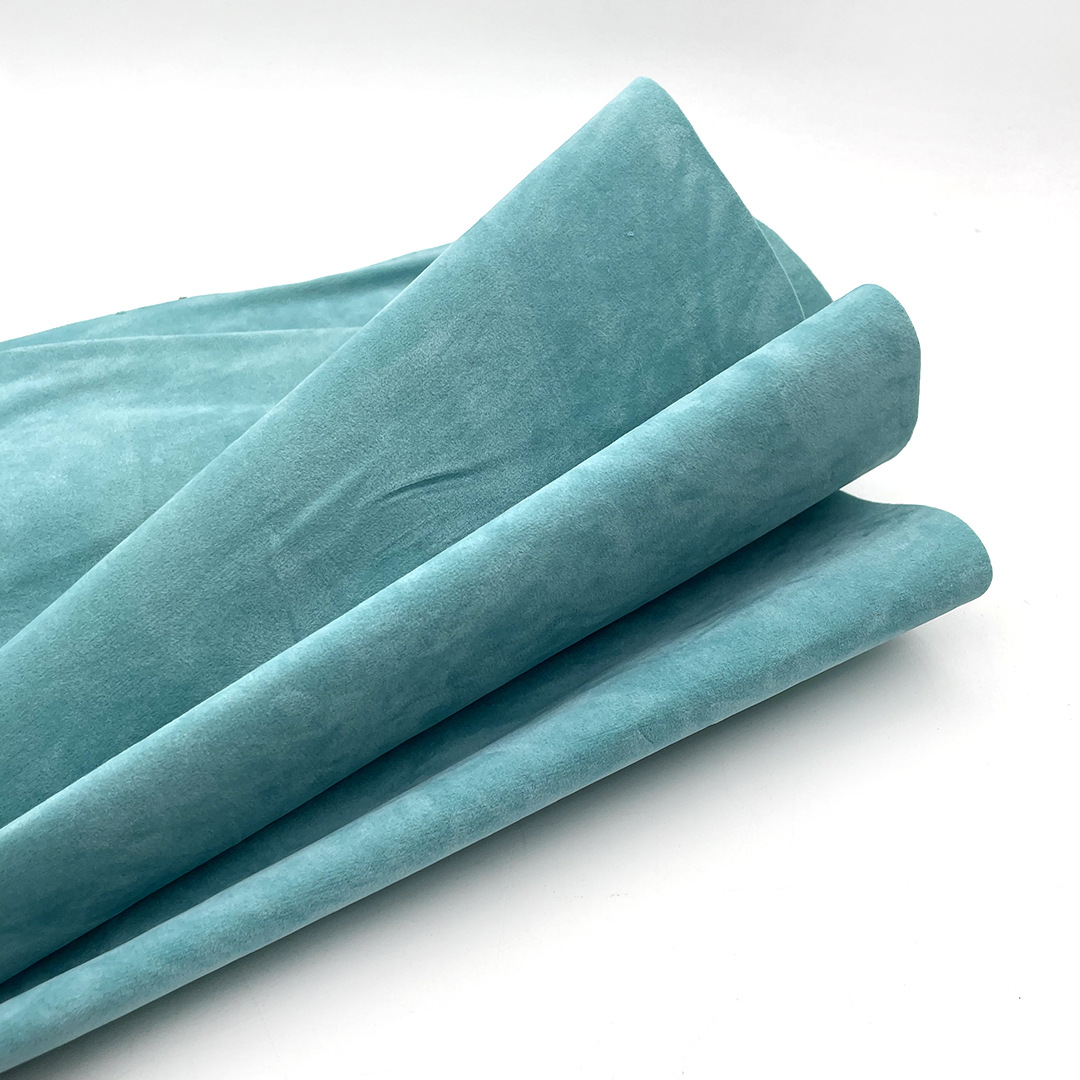 现货针织底植绒布抱枕坐垫沙发面料纯色装饰双面绒布可模切分割