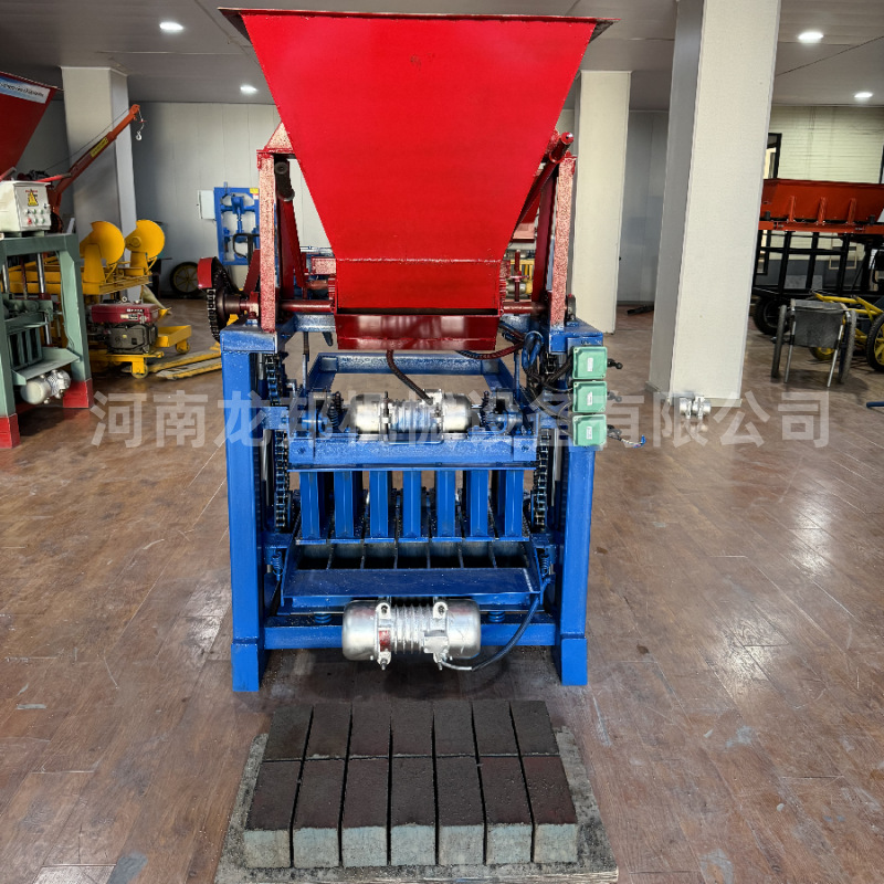 乡村厂房建设 -35半自动制砖机 快速脱模 现货发售空心砌块机
