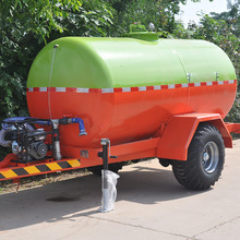【恒欧机械】厂家供应 5吨水罐拖车 7T-5绿红色拼接水罐车价格
