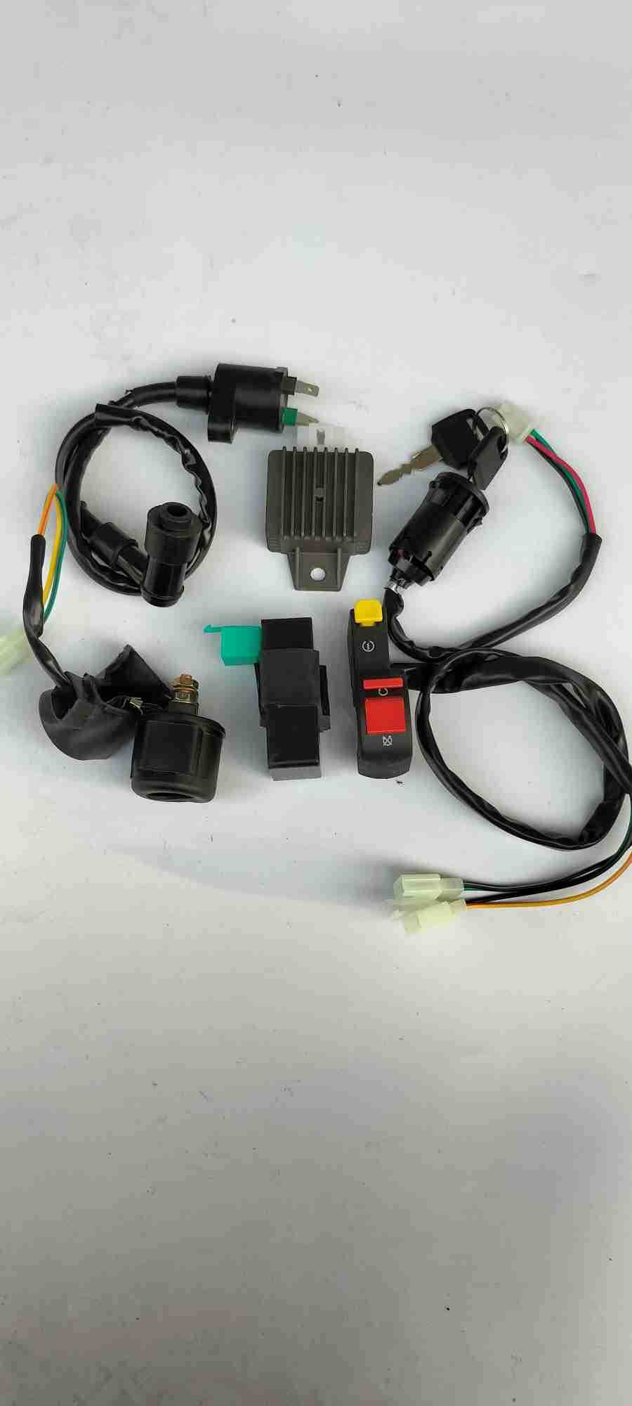 越野摩托车沙滩车atv配件电器件总线套件点火器高压包整流电门锁