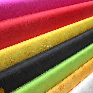 中国风唐装蒙古袍藏袍影视舞台装饰里布真丝绸缎提花万寿绸面料