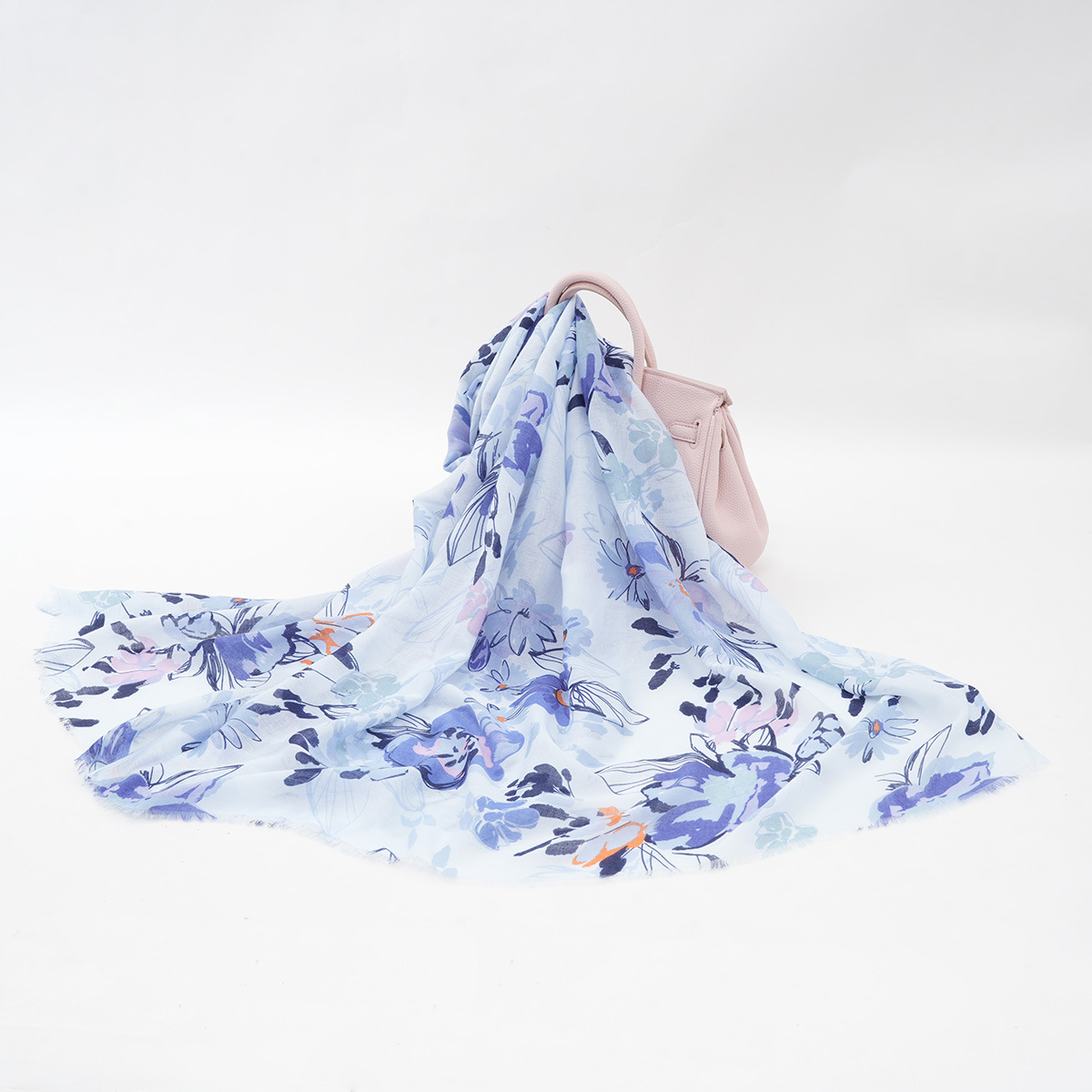 European and American Custom Foreign Trade Autumn New Fresh Sweet Small Floral Women's Scarf High Sense Sun-Proof Shawl