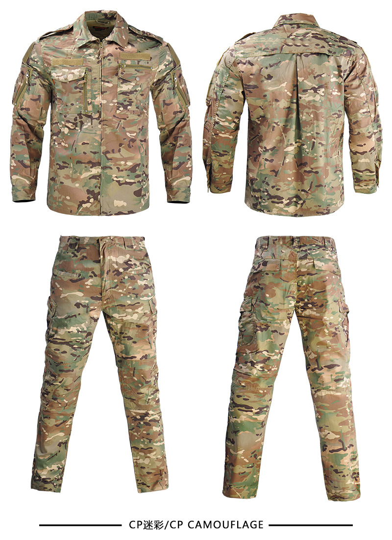 夏季户外美军迷彩服套装男女作训服外军战术服野战cs装备军迷衣服