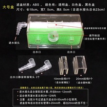 鱼缸过滤系统小型过滤器壁挂式吸便净水器滤盒乌龟箱低水位过滤盒