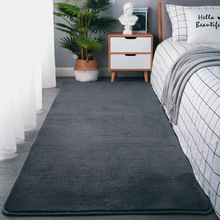 加厚客厅茶几地毯垫可睡可坐大面积儿童卧室床前毯灰色可机洗地垫