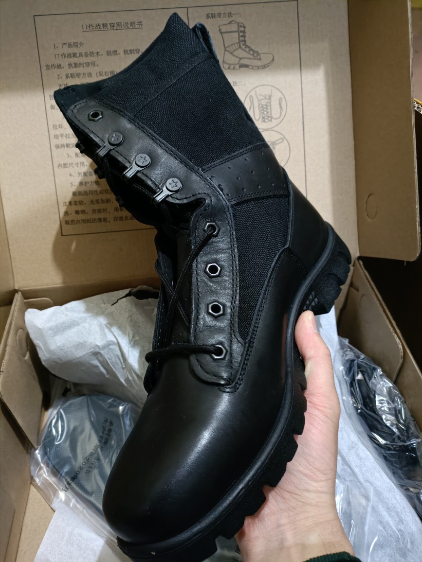 新式作战训靴春秋超轻陆战靴森防训练鞋作训男靴luw19u17bd