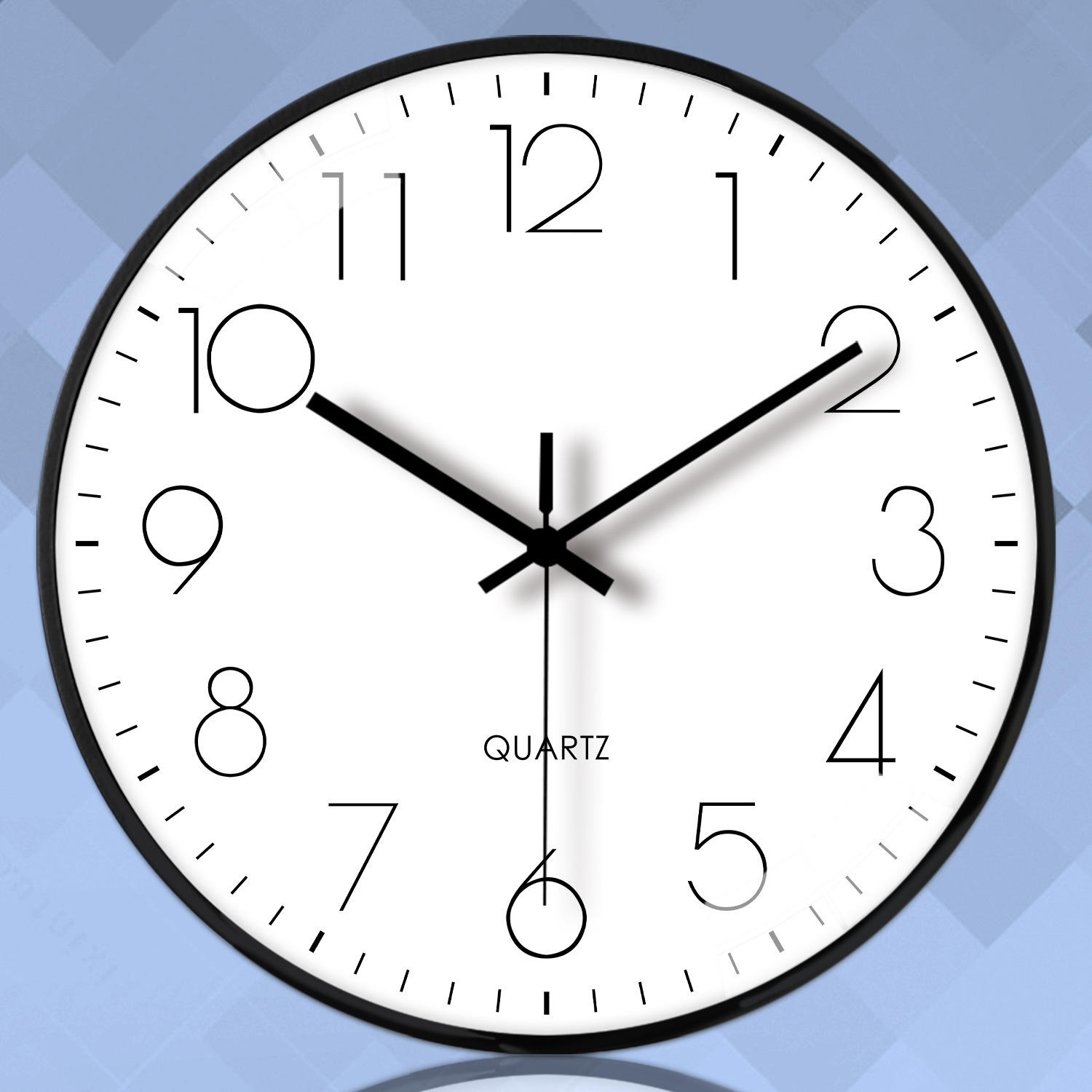 【12英寸30cm】极简个性客厅钟表数字创意装饰挂钟简约艺术时钟