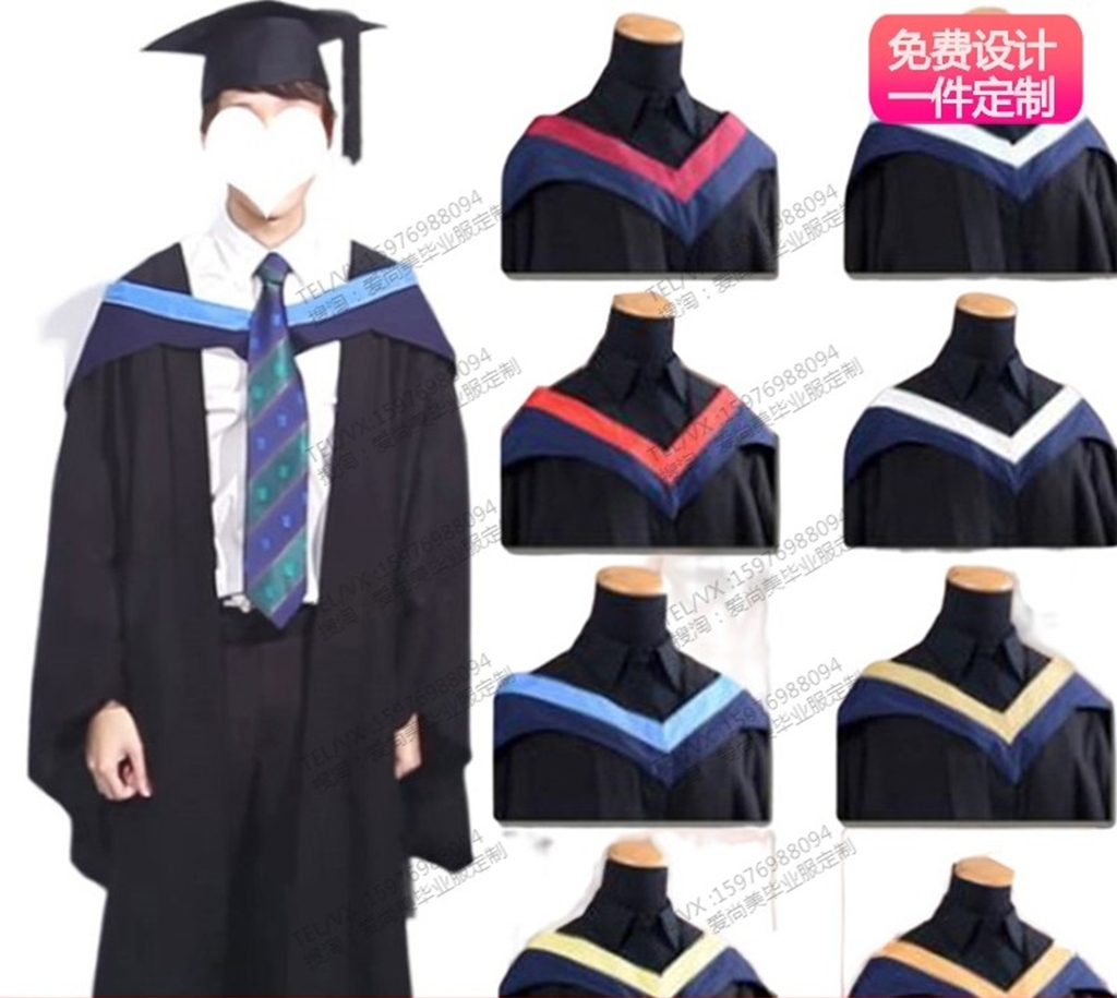 香港大学学士服硕士服服学位服港大医学院毕业袍学生礼服-阿里巴巴