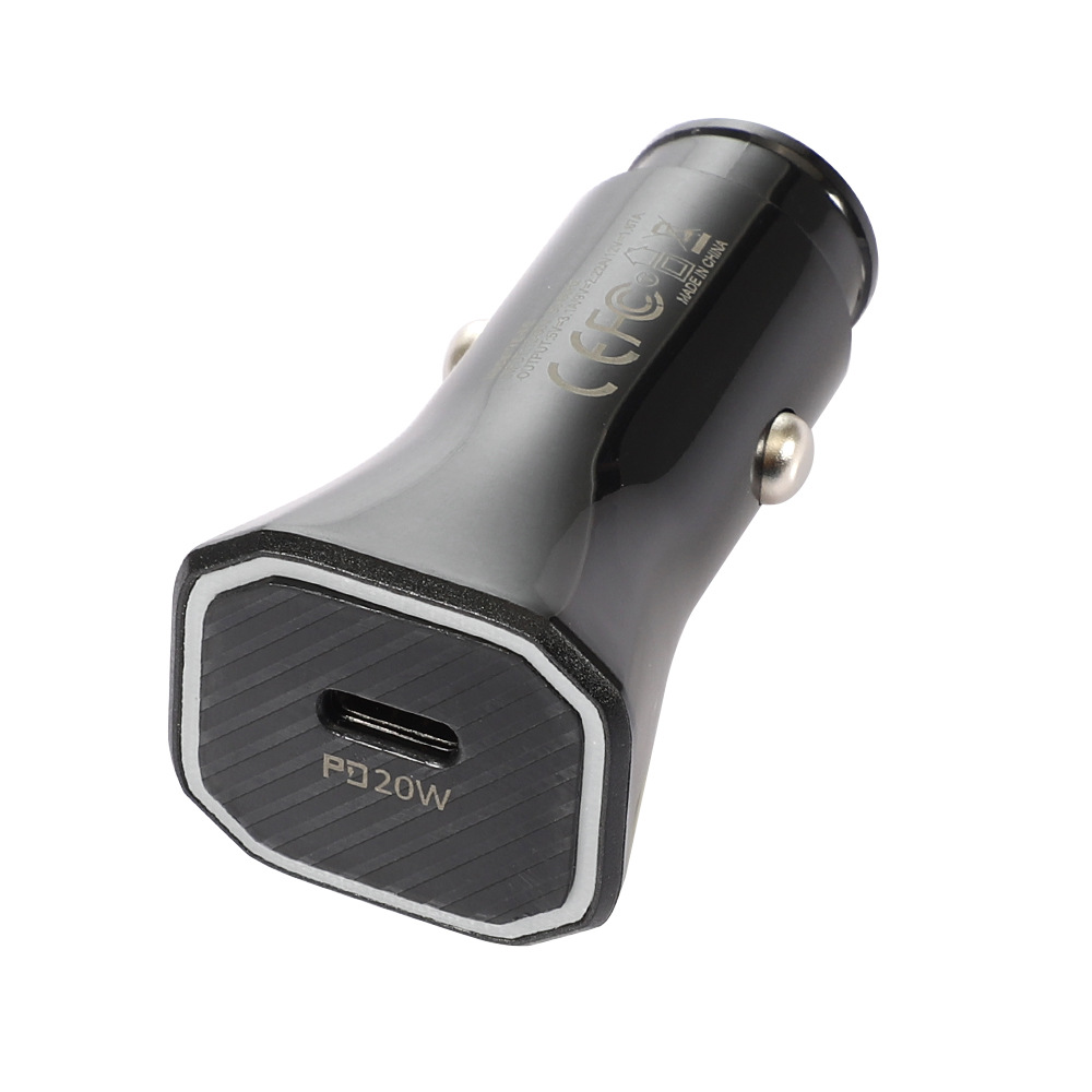 PD 20W Vehicle-Mounted Mobile Phone Charger Type-C Car Charger Car Charger PD Fast Charge Car Cigarette Lighter