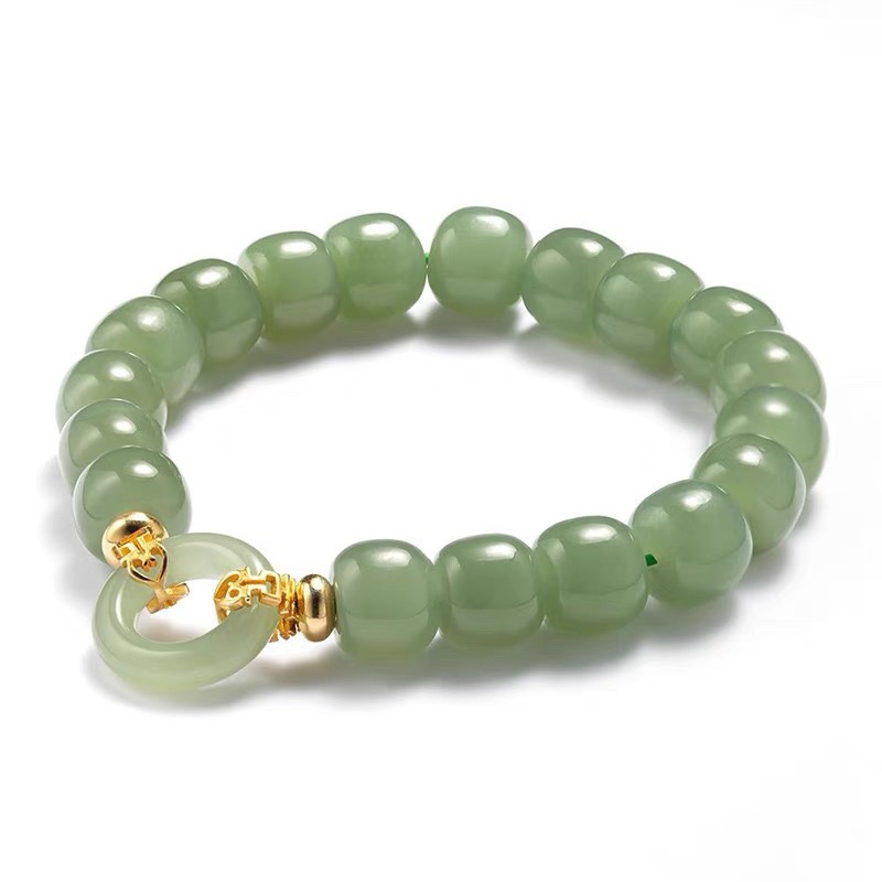 Happy Event Linmen Safety Buckle Bracelet Ring Buckle Popular Female Summer Mild Luxury Retro Peanut Bracelet Girlfriend Gifts Hands