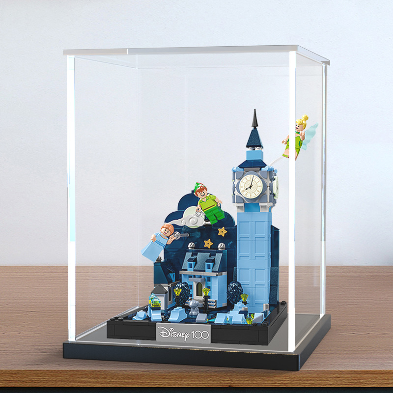 亚克力高清防尘罩子适用乐高43232彼得·潘与温蒂飞越伦敦展示盒