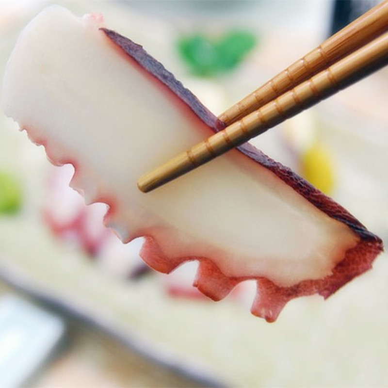 速冻即食章鱼足切片120g/盒寿司章鱼片八爪鱼切片/章鱼刺身