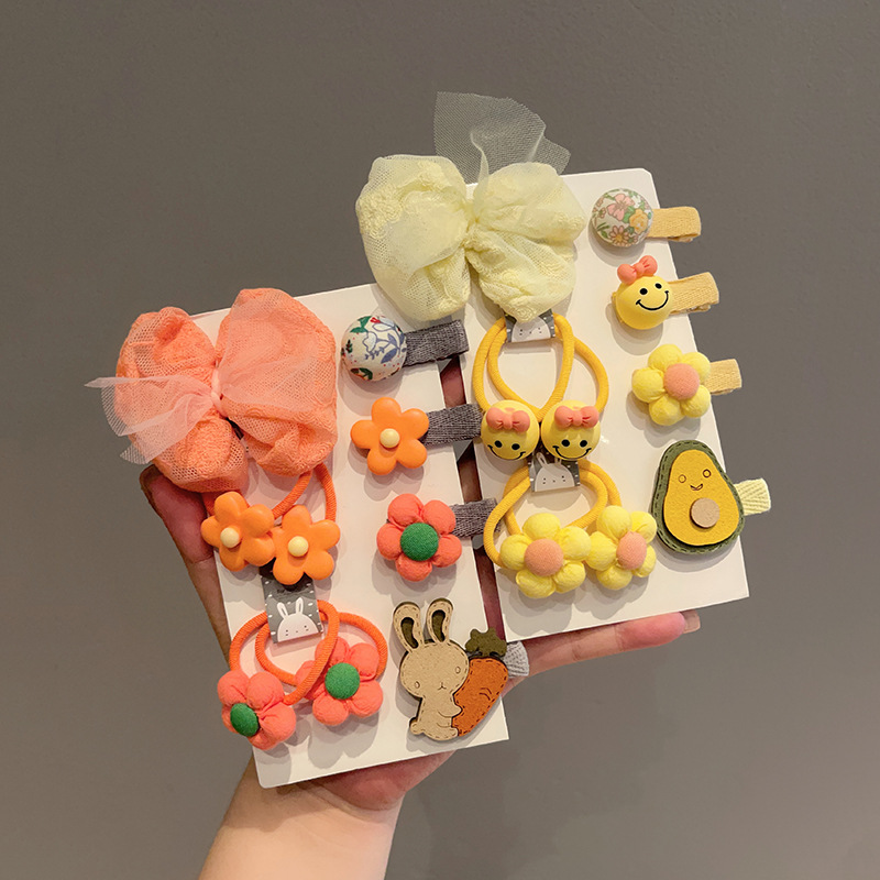 妙德饰品儿童发夹女童不伤发头饰可爱小女孩发圈公主发饰碎发整理