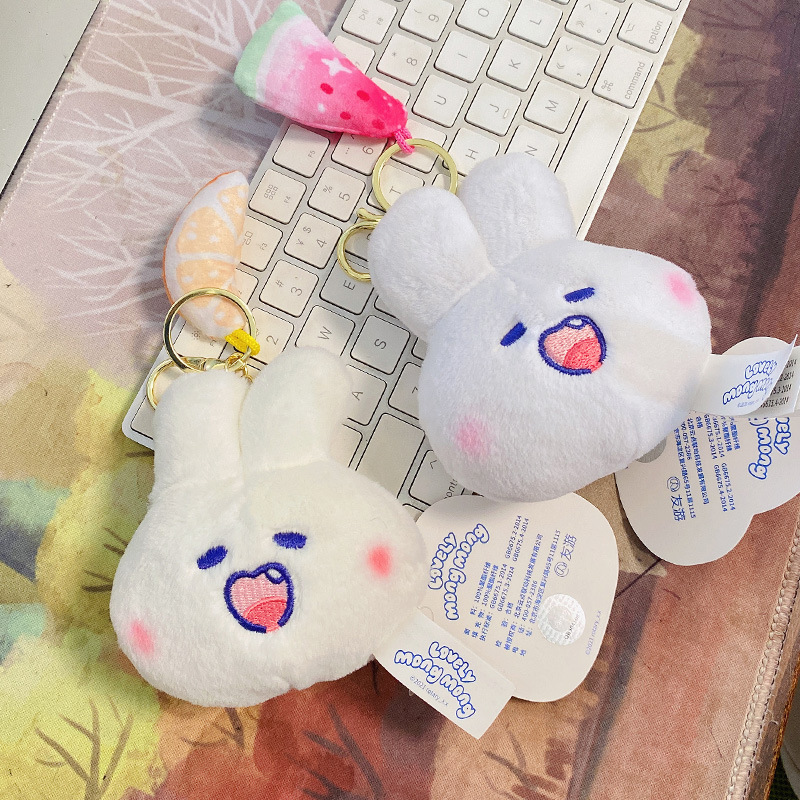 韩国mongmong兔软萌兔包包挂件ins风可爱少女萌软妹情侣包包挂饰