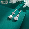 Japan and South Korea Earrings French Baroque temperament Drop Pearl Earrings grace Wind court Sterling Silver Ear Studs Earrings