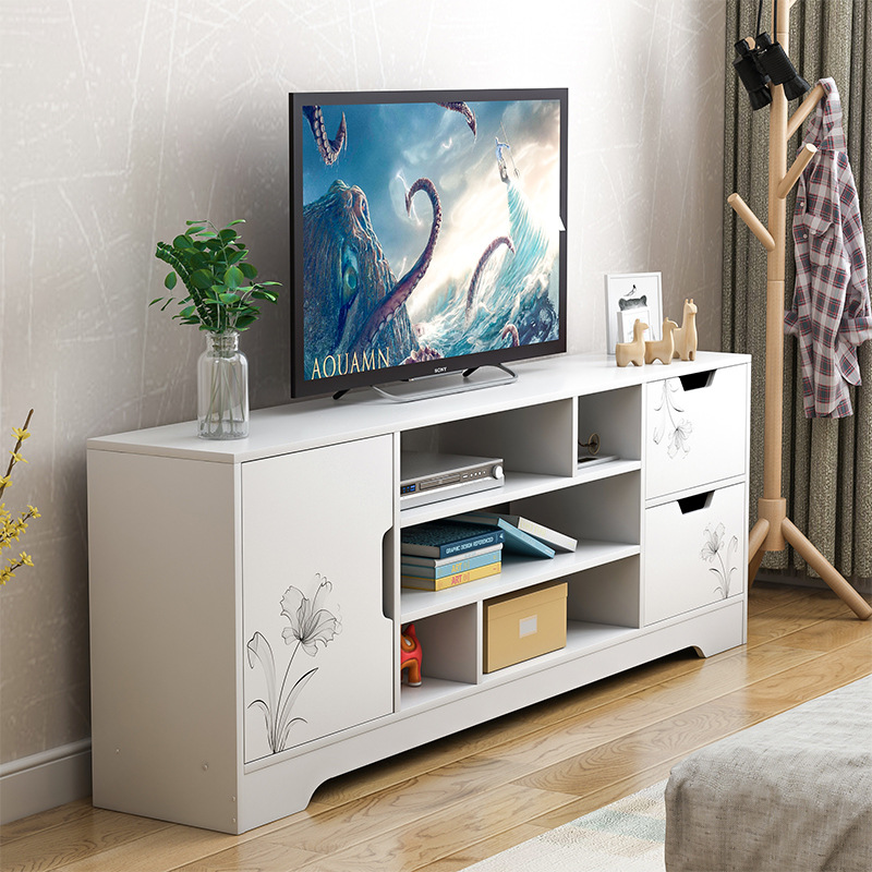 TV Cabinet Unit Wall Cabinet Modern Minimalist TV Table Small Apartment Simple High Bedroom and Household TV Stand