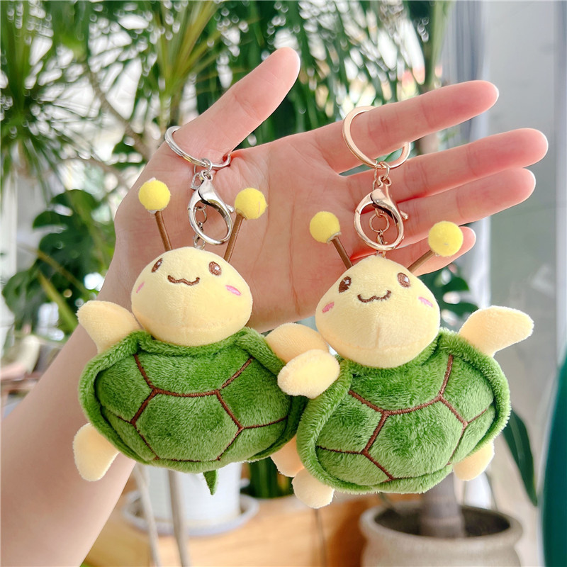 Funny Turtle Honey Doll Turtle Small Pendant Girlfriend Gifts Plush Toy Creative Sand Carving Prize Claw Doll Hanging Ornament