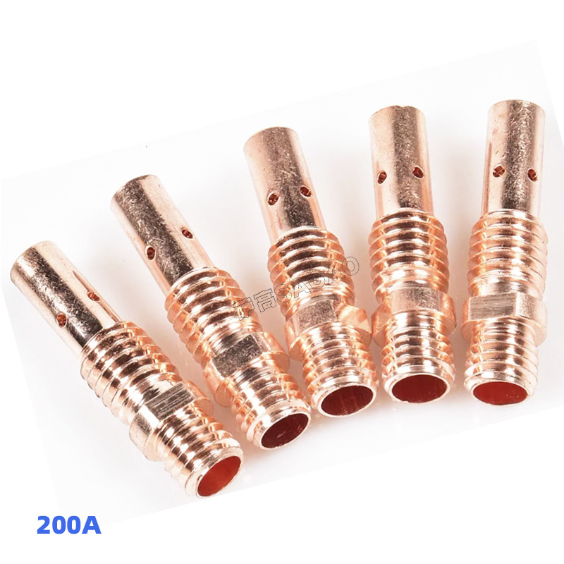 200a紫铜连接杆粗牙焊枪mig气保焊枪配件二保焊枪200a连杆粗牙