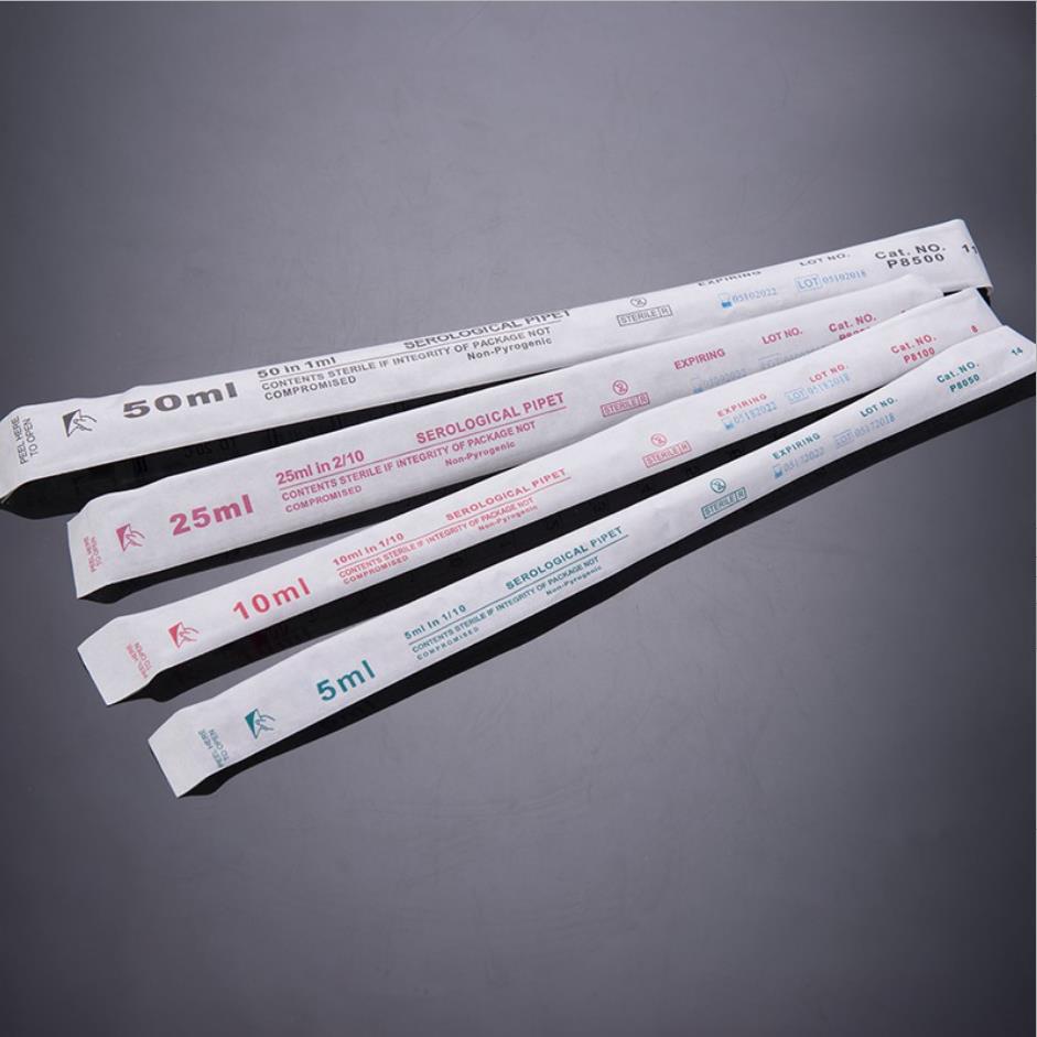 labselect塑料刻度移液管5/10/25/50ml独立灭菌装ps血清环标吸管