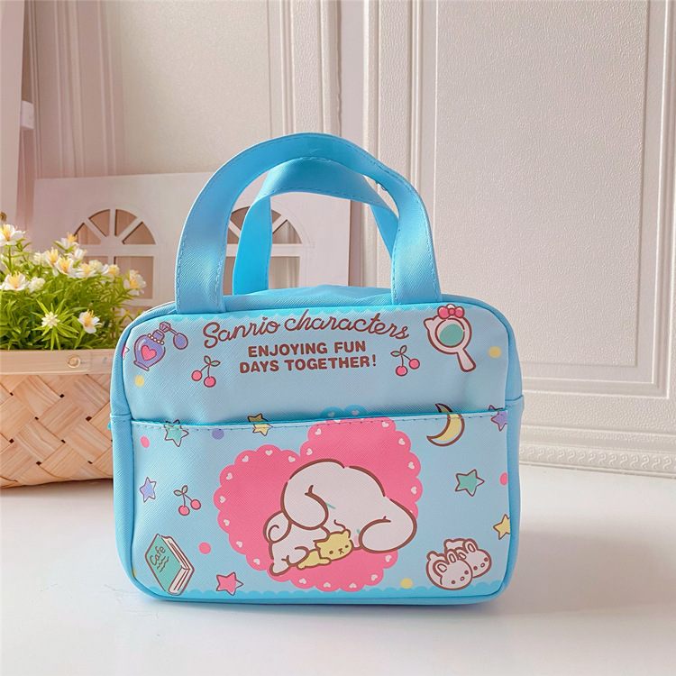 Japanese Girl Heart Clow Lunch Bag Cartoon Cute Heat Preservation Lunch Box Bag Student Lunch Bag Cinnamoroll Babycinnamoroll Handbag