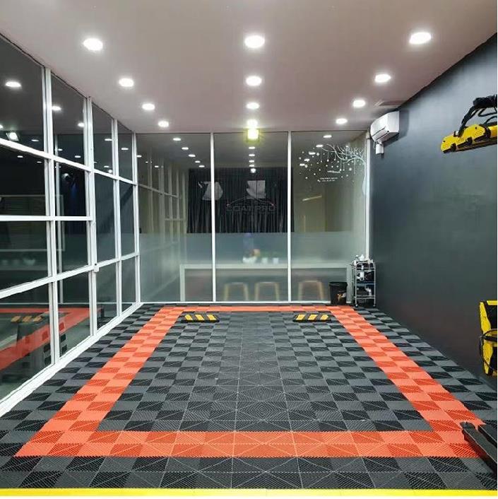 洗车间地格栅地面排水白棋来洗车房一塑硬质塑料格栅板防水多肉