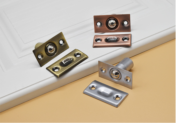 不锈钢卡式碰珠卡扣家具门碰柜吸一字弹簧碰珠 铜碰珠ktv纯铜碰珠