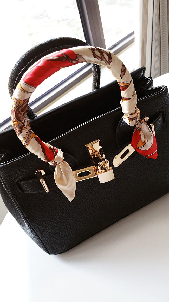 长条丝巾手提包系缠绑包包手柄丝巾丝带包带领巾女头巾发带手腕带