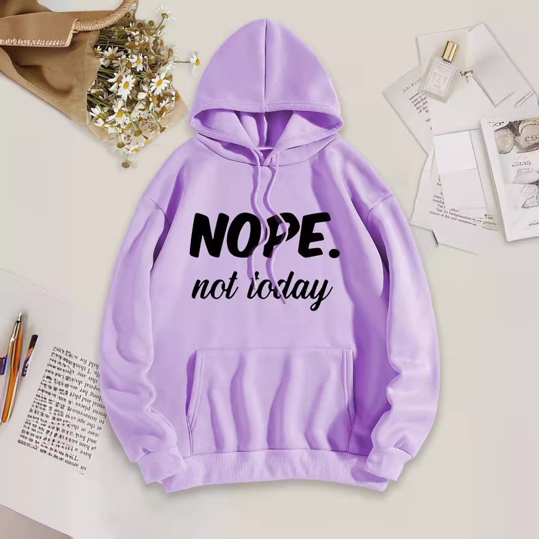 连帽衫 欧美连帽卫衣 素色字母卫衣 oversized hoodie-阿里巴巴