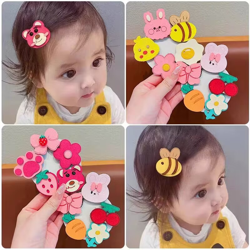 Baby Hair Sticker Velcro Baby Fetal Hair Hairpin Broken Hair Artifact Bangs Stickers Children's Headdress Girls' Hair Accessories