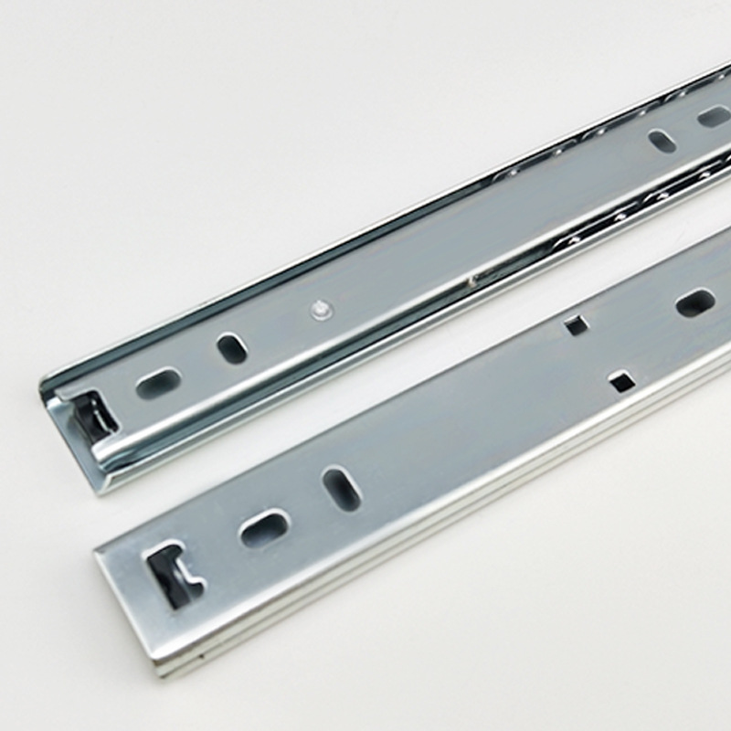 8厚 抽屉导轨家具五金配件滑轨导轨抽屉滑道静音侧装二-阿里巴巴