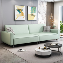 北欧布艺沙发客厅小户型简约科技布多功能可折叠沙发床两用出租屋