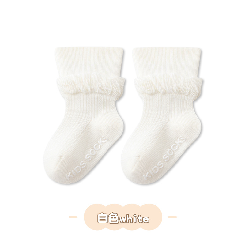 24 Spring and Summer New Infant Middle-Long Stockings Mesh Thin Loose Mouth Non-Slip Boneless Loose Mouth Not Tight Legs Princess Socks