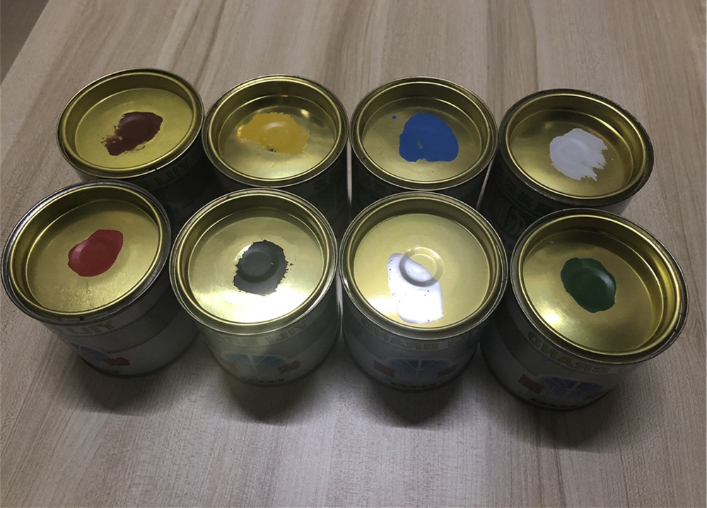 小瓶油漆80g大瓶300g红色绿色黑色白色黄色蓝色银色瓶装罐装油漆