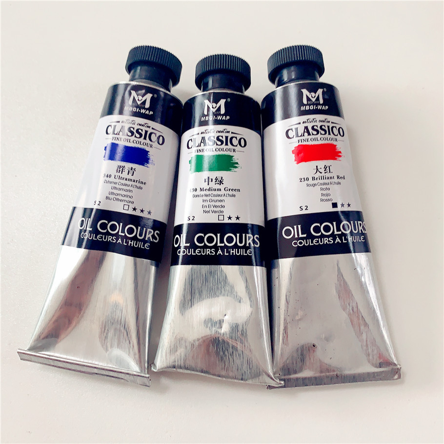 美邦祈富ao油画颜料单支50ml油性三支装学校绘画美术刀画创作推荐